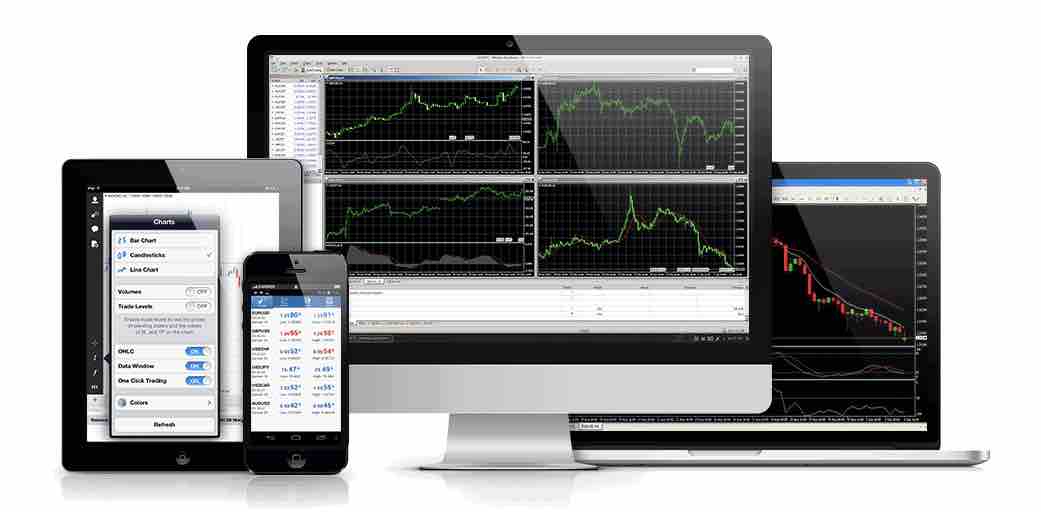 piattaforme di demo trading visualizzate su desktop e mobile